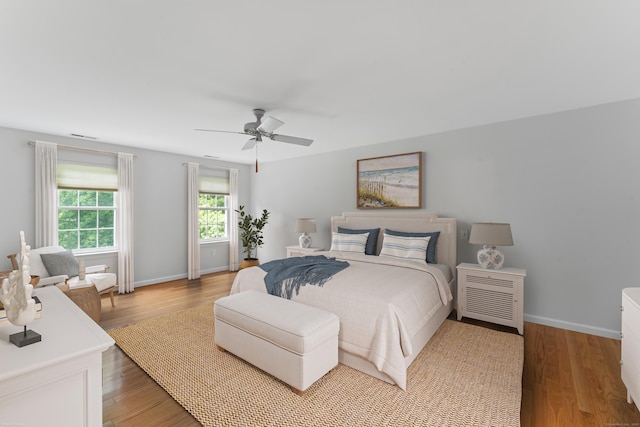 8 Stone Gate Dr, Newtown, CT 06482 - bedroom with light wood-type flooring and ceiling fan