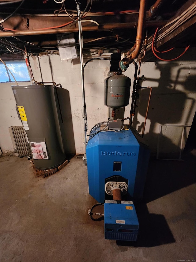 12 Hart Pl, Plainville, CT 06062 - utilities featuring gas water heater and a heating unit