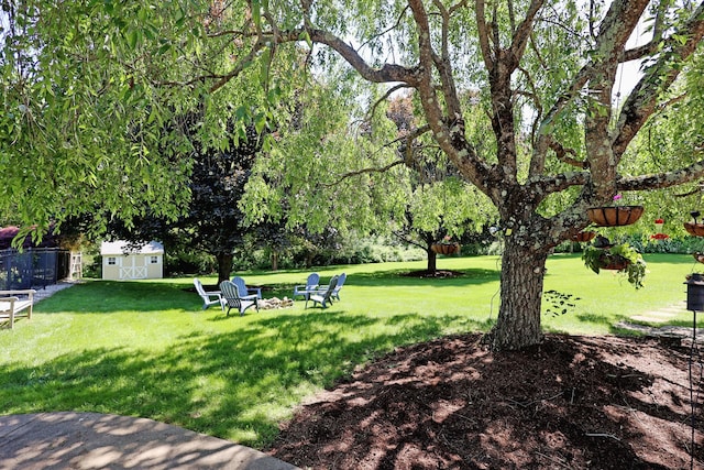 108 Northwood Dr, Easton, CT 06612 - view of yard featuring an outdoor fire pit