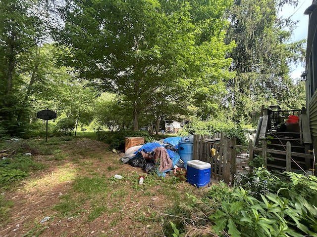 53 Falls Bashan Rd, East Haddam, CT 06469 - view of yard featuring stairs