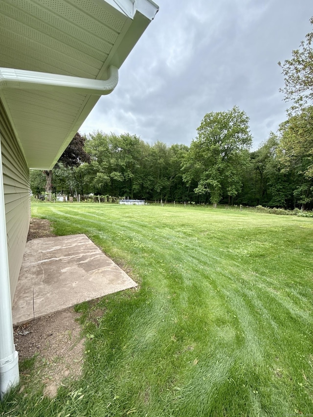 9 Grieb Rd, Wallingford, CT 06492 - view of green lawn with a patio