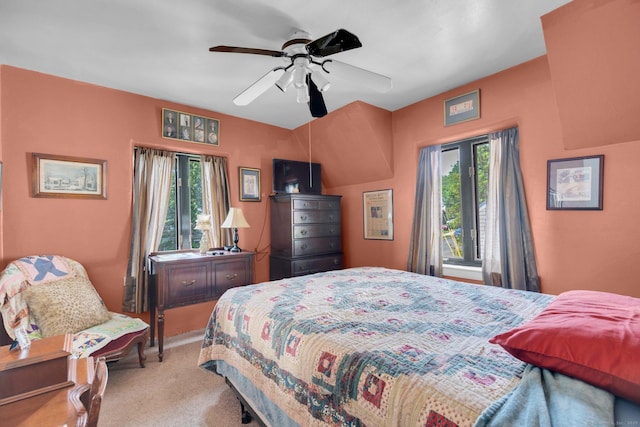 73 Hemlock Rd, New Haven, CT 06515 - bedroom with light colored carpet and a ceiling fan