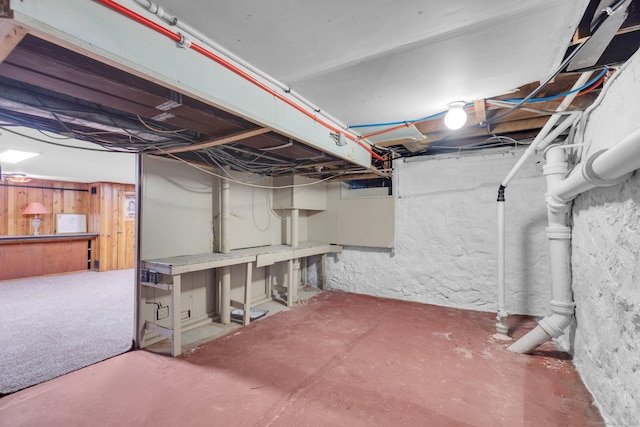 73 Hemlock Rd, New Haven, CT 06515 - view of unfinished below grade area