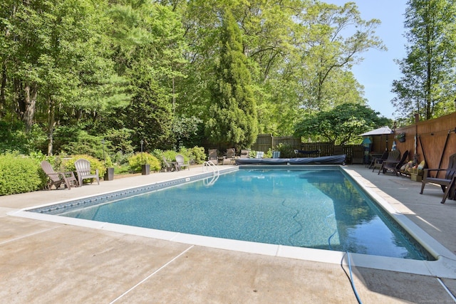 56 Giants Neck Rd, East Lyme, CT 06357 - view of pool featuring a patio and a fenced backyard