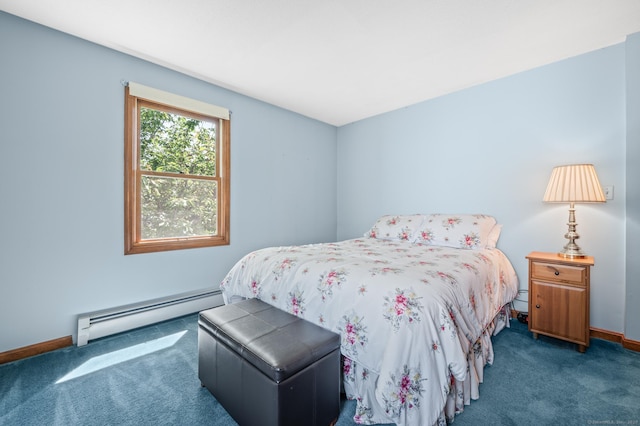 31 S Meadow Ln, Enfield, CT 06082 - bedroom with a baseboard radiator, carpet floors, and baseboards
