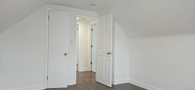 265 Harlem Ave, Bridgeport, CT 06606 - bonus room featuring dark wood finished floors, baseboards, and lofted ceiling