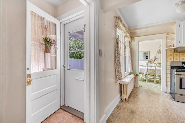 15 Dartley St, Stamford, CT 06905 - entryway featuring baseboards and light wood-style floors