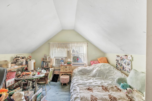 15 Dartley St, Stamford, CT 06905 - bedroom featuring carpet floors, vaulted ceiling, and cooling unit