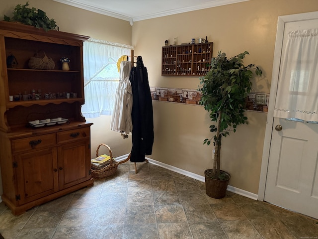 39 Swain Ave, Meriden, CT 06450 - interior space featuring ornamental molding and baseboards