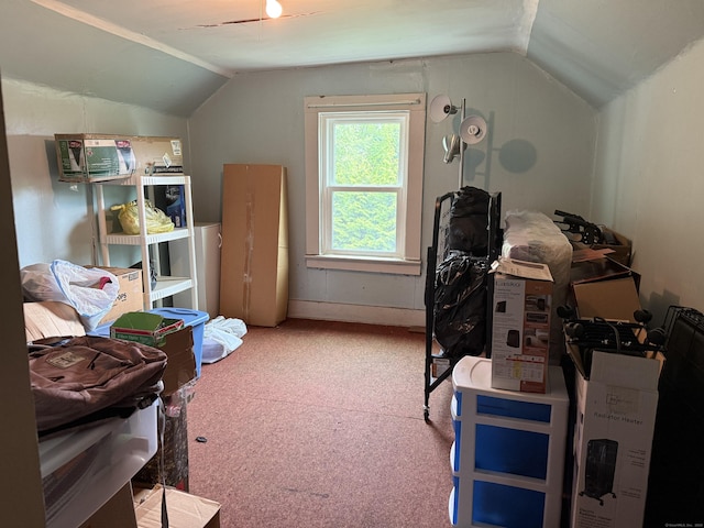 39 Swain Ave, Meriden, CT 06450 - office with vaulted ceiling, carpet, and washer / clothes dryer