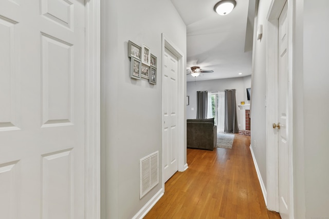 2 Turtle Spring Ln Unit 2, Newtown, CT 06470 - hall featuring baseboards, light wood-style floors, and recessed lighting