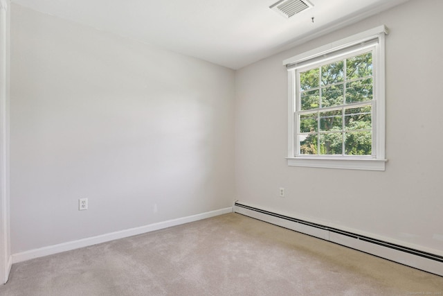 205 Ocean View Ave, Groton, CT 06355 - empty room with baseboard heating, carpet, and baseboards