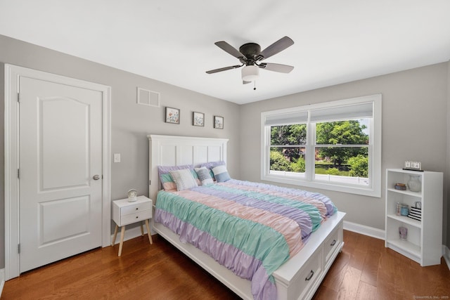 15 Lafountain Rd, Suffield, CT 06078 - bedroom with wood finished floors, baseboards, and ceiling fan