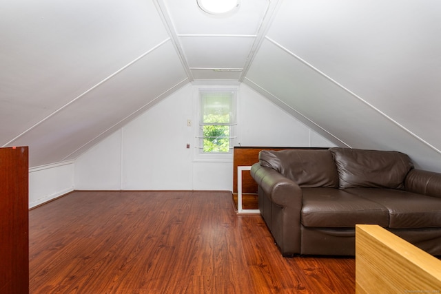 45 Valley Rd, Hamden, CT 06514 - additional living space with lofted ceiling and wood finished floors