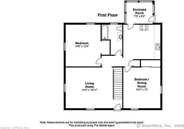 28 Terrace Ave, East Hartford, CT 06108 - view of floor plan / room layout