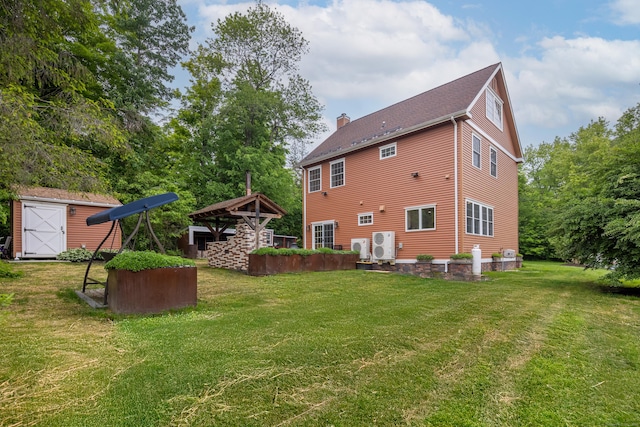 9 Purdum Rd, New Fairfield, CT 06812 - back of house with a chimney and a yard
