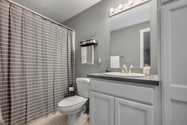 89 Goose Green Rd, Barkhamsted, CT 06063 - bathroom featuring toilet, vanity, and tile patterned floors