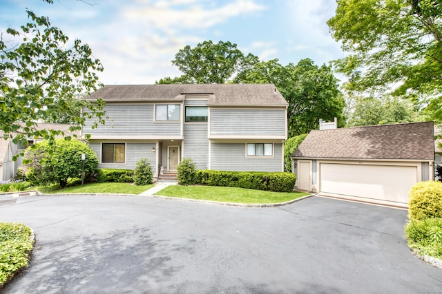 510 W Lyon Farm Dr Unit 510, Greenwich, CT 06831 - multi unit property featuring a front yard and a detached garage