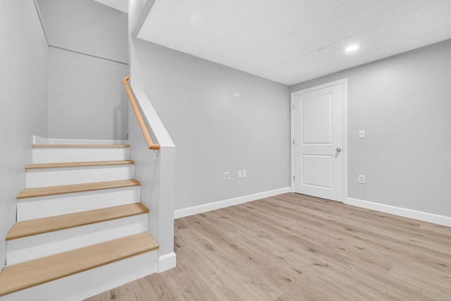 53 Windham Rd, Hampton, CT 06247 - stairs featuring wood finished floors, recessed lighting, and baseboards