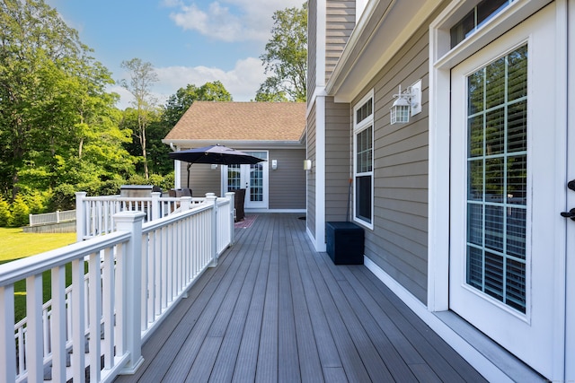 125 Stadley Rough Rd, Danbury, CT 06811 - view of wooden deck