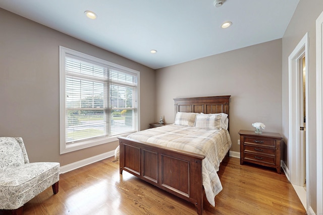 125 Stadley Rough Rd, Danbury, CT 06811 - bedroom with baseboards, light wood-style floors, and recessed lighting