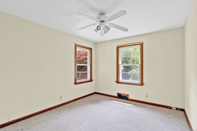 5 Reservoir Rd, Norwich, CT 06360 - carpeted empty room with a ceiling fan and baseboards