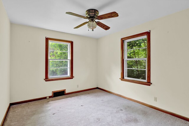 5 Reservoir Rd, Norwich, CT 06360 - empty room featuring carpet flooring, baseboards, and ceiling fan