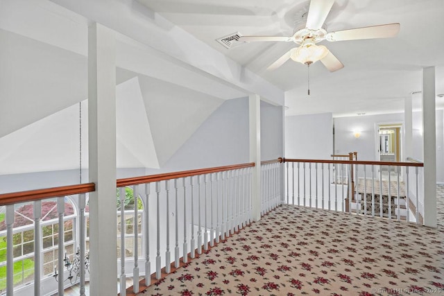 657 Tamarack Rd, Cheshire, CT 06410 - hall with carpet and vaulted ceiling