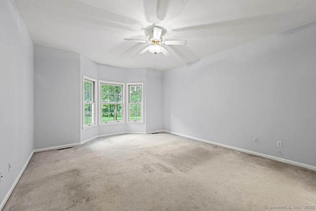 657 Tamarack Rd, Cheshire, CT 06410 - carpeted spare room featuring ceiling fan and baseboards