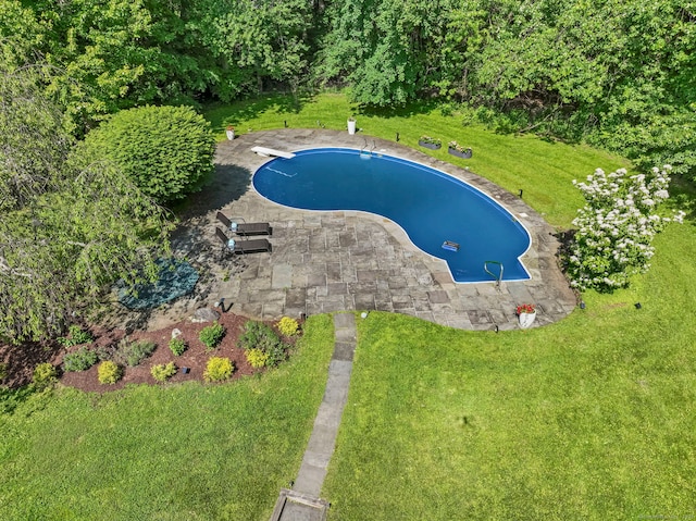 30 Norfield Woods Rd, Weston, CT 06883 - aerial view of a pool area