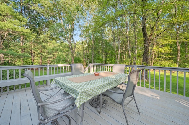 12 Whispering Rod Rd, Farmington, CT 06085 - wooden deck with outdoor dining space