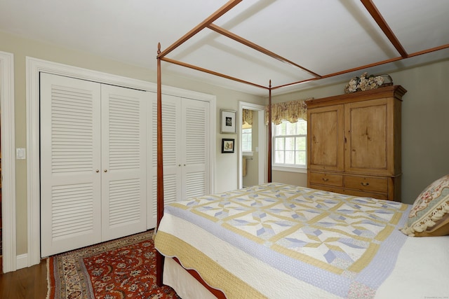114 Peaceable Ridge Rd, Ridgefield, CT 06877 - bedroom featuring a closet and wood finished floors