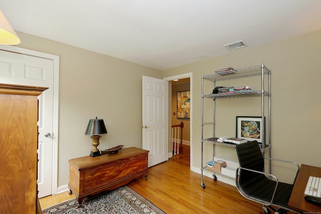 114 Peaceable Ridge Rd, Ridgefield, CT 06877 - office with light wood-style floors and baseboards