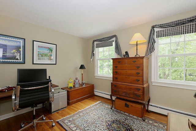 114 Peaceable Ridge Rd, Ridgefield, CT 06877 - office space with wood finished floors and baseboard heating