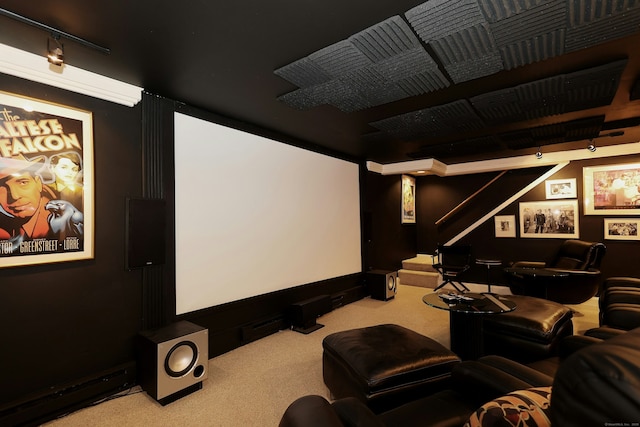 114 Peaceable Ridge Rd, Ridgefield, CT 06877 - view of carpeted home theater