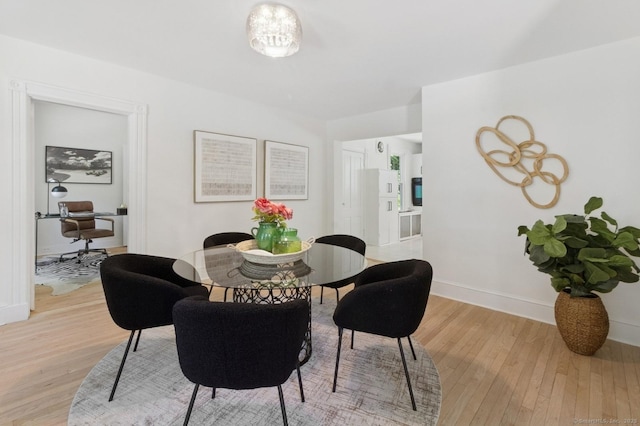 8 Washington Ave, Westport, CT 06880 - dining space with light wood-style floors and baseboards