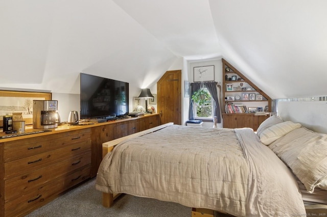 8 Washington Ave, Westport, CT 06880 - bedroom with lofted ceiling and carpet flooring