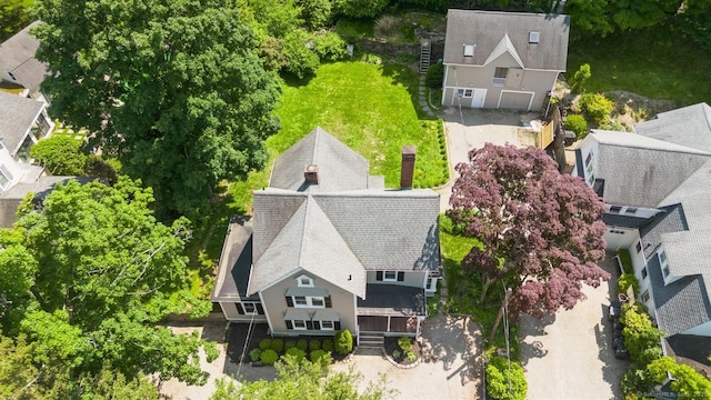 8 Washington Ave, Westport, CT 06880 - view from above of property