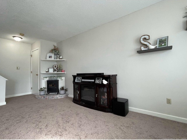 9 Staffordshire Commons Dr Unit 9, Wallingford, CT 06492 - living area featuring carpet and a textured ceiling