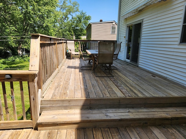 148 Millbrook Rd, Meriden, CT 06450 - wooden deck featuring outdoor dining area