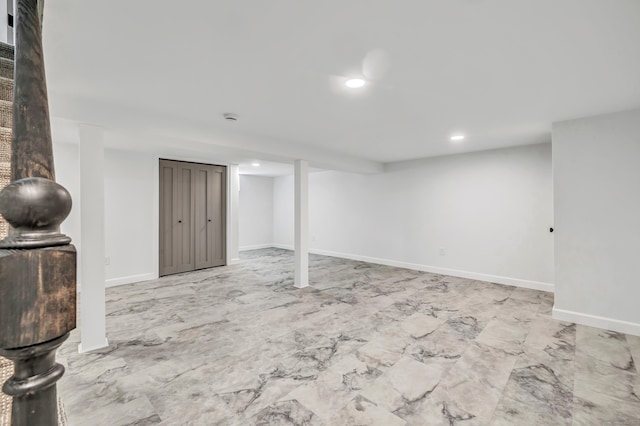 189 Tashua Rd, Trumbull, CT 06611 - finished basement featuring recessed lighting and baseboards