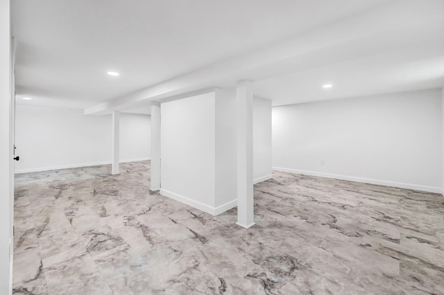 189 Tashua Rd, Trumbull, CT 06611 - finished basement featuring recessed lighting and baseboards