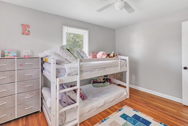55 Osborne St, Stratford, CT 06614 - bedroom with wood finished floors and a ceiling fan