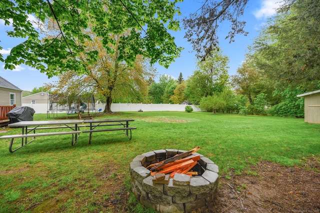 21 Sorrento Rd, Wallingford, CT 06492 - view of yard featuring a fire pit