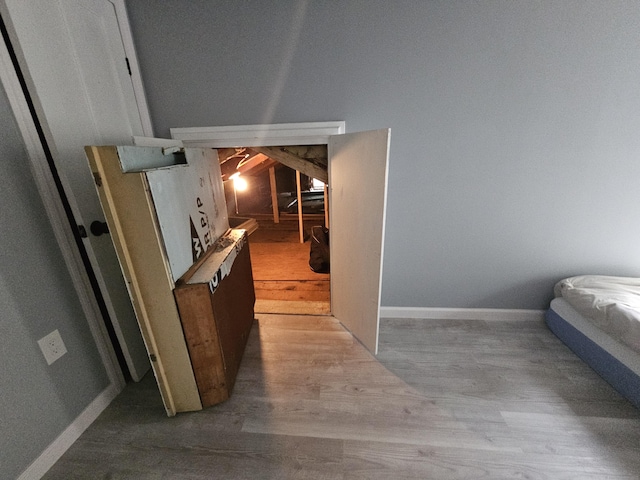 216 Bunker Hill Ave, Waterbury, CT 06708 - hall featuring wood finished floors and baseboards
