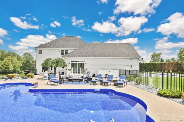 197 Shadow Pond Ln, Suffield, CT 06078 - view of pool featuring outdoor lounge area and a patio