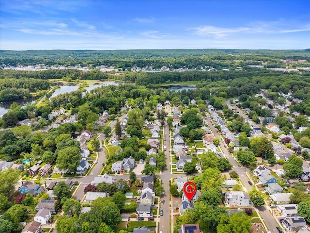 37 Park Ave, Hamden, CT 06517 - aerial view of residential area featuring a nearby body of water