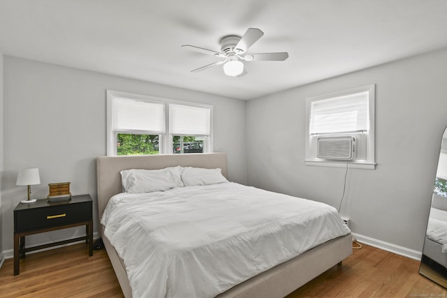 63 Paul Ter, Southington, CT 06489 - bedroom with multiple windows, wood finished floors, cooling unit, and ceiling fan