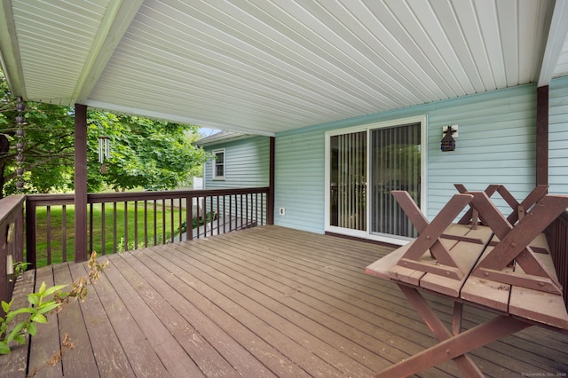 7 Wawecus Hill Rd, Bozrah, CT 06334 - view of wooden deck