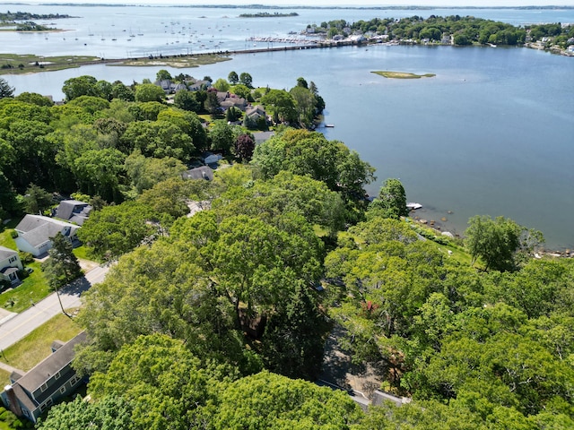 121 Warren Ave, Groton, CT 06355 - aerial overview of property's location featuring a large body of water